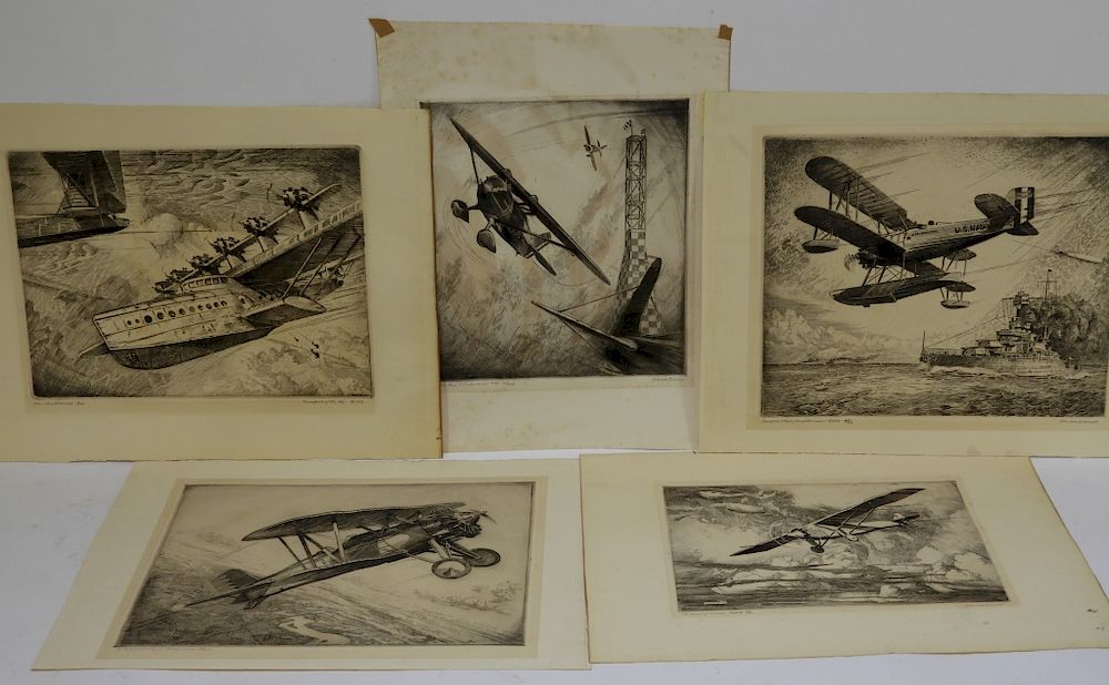 Appraisal: John MacGilchrist Transports of the Sky Etchings United States -