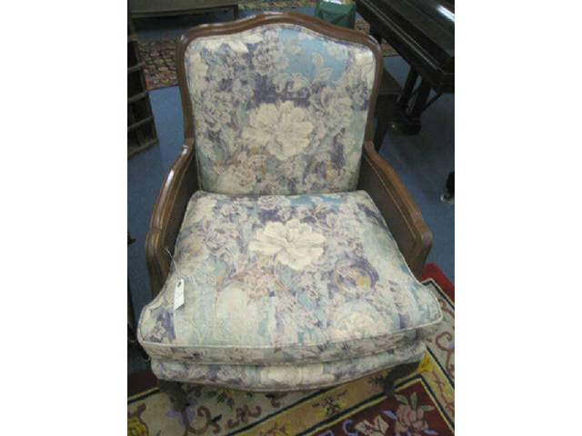 Appraisal: Pair of French Style Arm Chairs cane sides