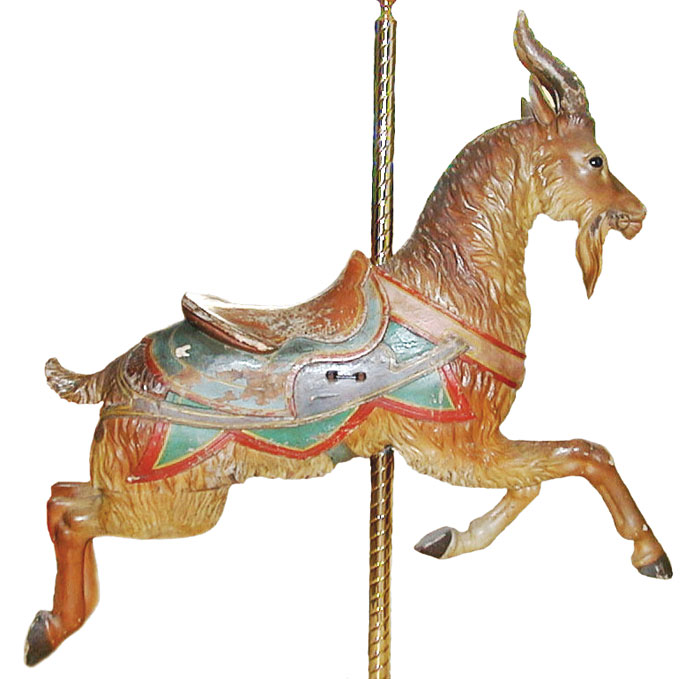 Appraisal: CAROUSEL GOAT quot PTC quot IN NATURALISTIC COLORS WITH A