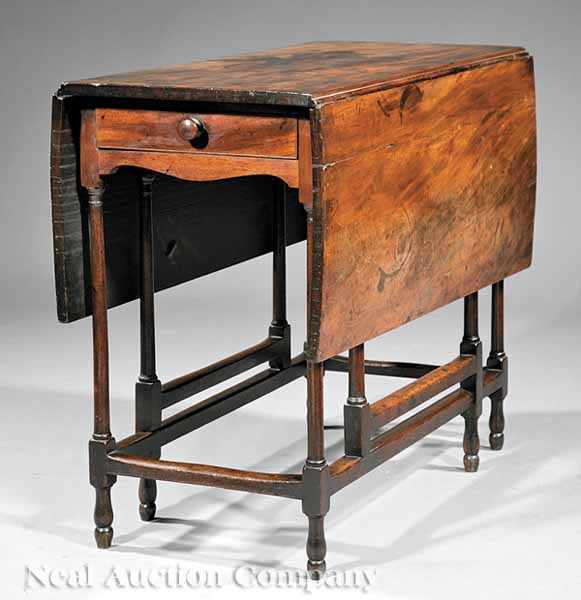 Appraisal: An Antique English Mahogany Gateleg Table early th c the