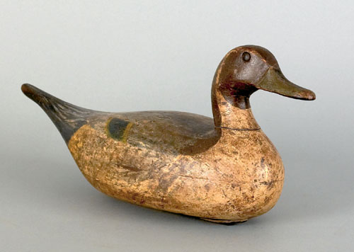 Appraisal: Illinois river pintail duck decoy early th c with a