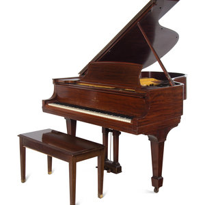 Appraisal: A Steinway and Sons Walnut Grand Piano and Bench serial