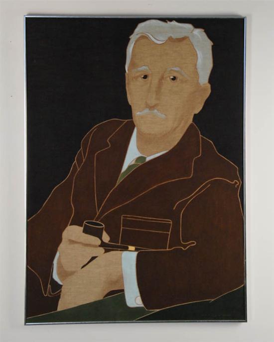 Appraisal: Leo Napoleon c Portrait of William Faulkner Oil on Linen