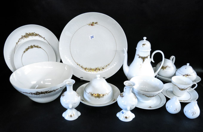 Appraisal: ROSENTHAL MEDLEY CHINA SET forty-nine pieces comprised of dinner plates