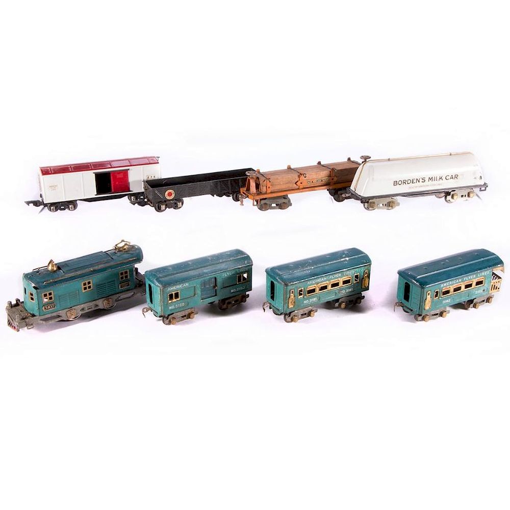 Appraisal: AF O Gauge Tinplate Lot -Pcs AF O gauge tinplate