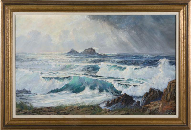 Appraisal: George J Burch Br th c The Brisons oil on