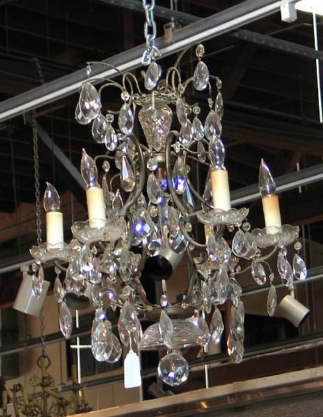 Appraisal: A French Baroque style six light chandelier mid th century