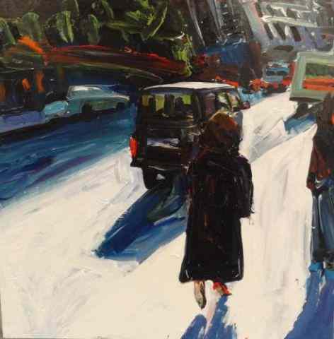 Appraisal: CHRISTOPHER Tom Oil on Canvas Street SceneSigned and dated verso