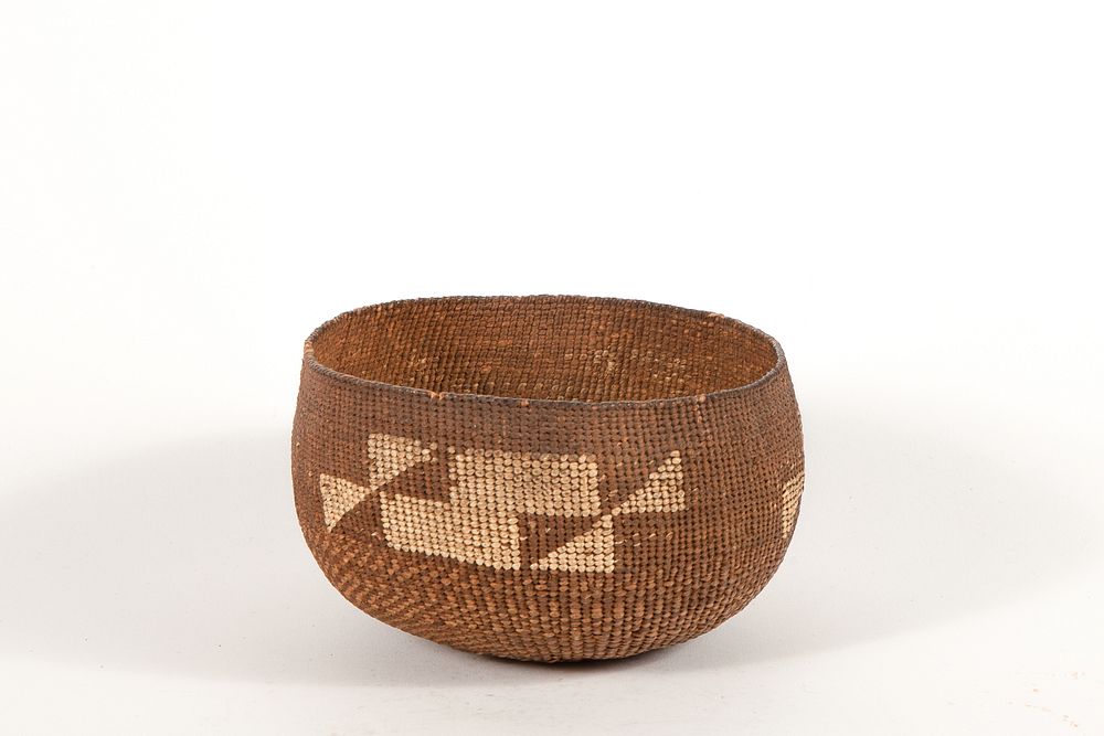 Appraisal: Karuk Basketry Bowl ca - Karuk Basketry Bowl ca -