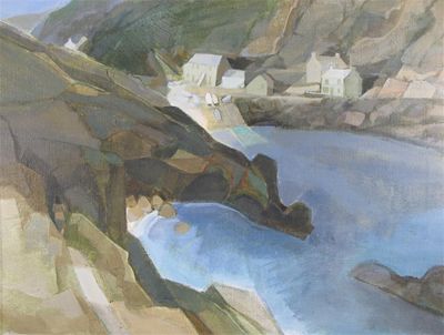 Appraisal: Ken Symonds b Penberth Cove Cornwall Oil on canvas x