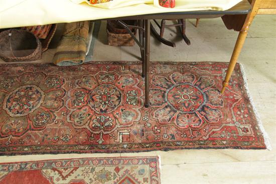 Appraisal: ORIENTAL RUNNER Hand knotted Persian or Turkish with three repeating