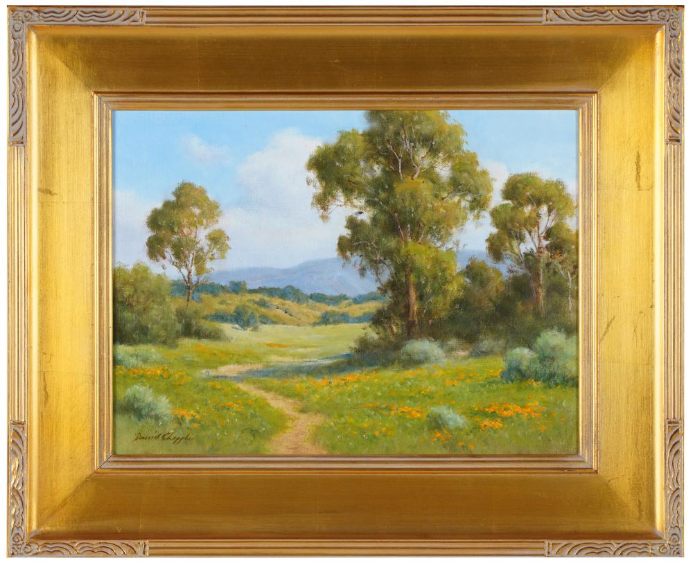 Appraisal: DAVID CHAPPLE B CENTRAL COAST EUCALYPTUS oil on board signed