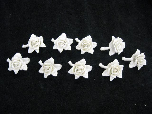 Appraisal: Set of Kaiser Porcelain Figural Rose Place card holders