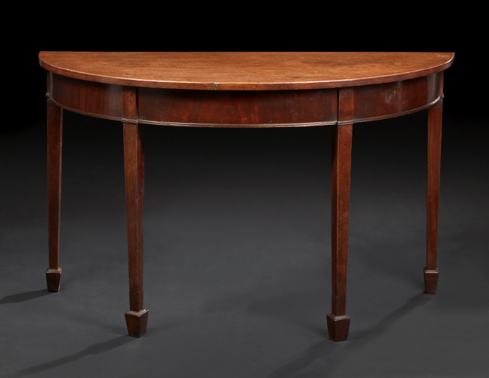 Appraisal: Pair of George III-Style Mahogany Side Tables third quarter th