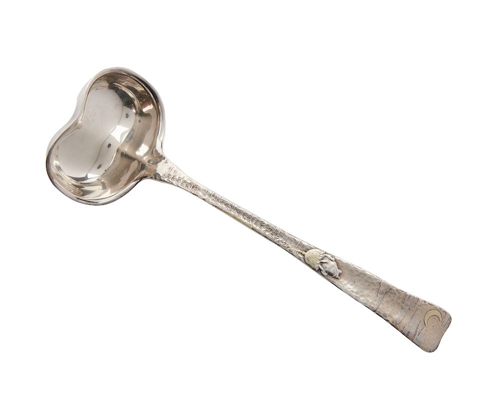 Appraisal: TIFFANY CO Lap over Edge Soup Ladle TIFFANY CO Lap