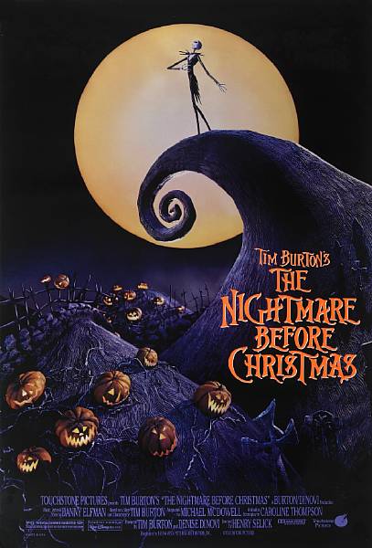 Appraisal: The Nightmare Before Christmas Buena Vista Pictures one-sheet condition A