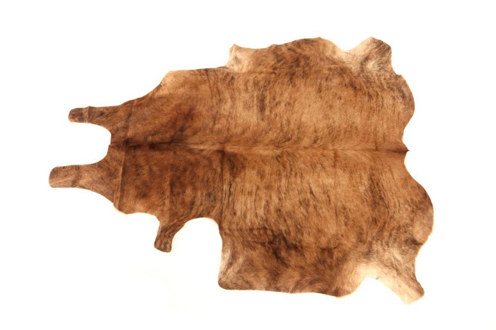 Appraisal: Brindle Light Brown Cowhide Premium Rug This is an excellent