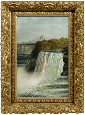 Appraisal: Painting signed W Post Niagara Falls signed lower right quot