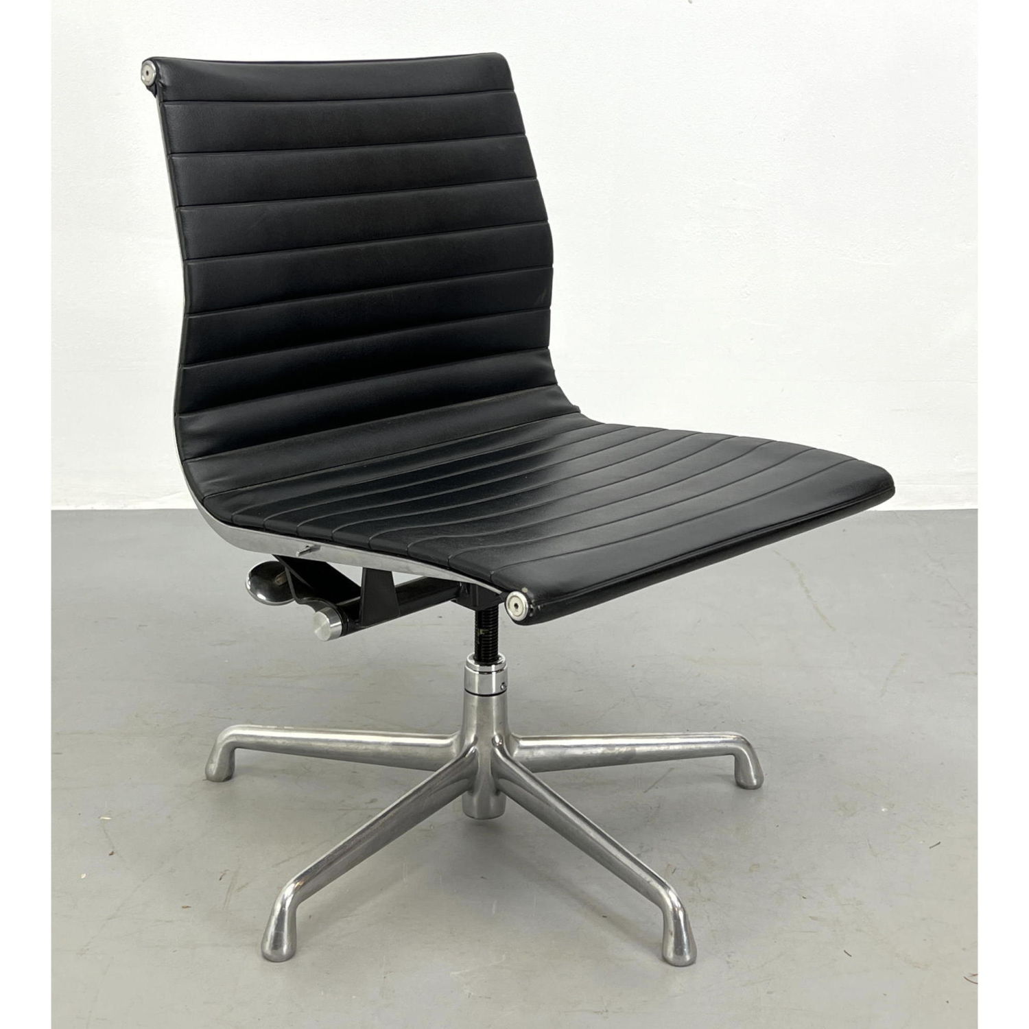 Appraisal: Charles Eames Herman Miller Armless Chair Aluminum Group Dimensions H