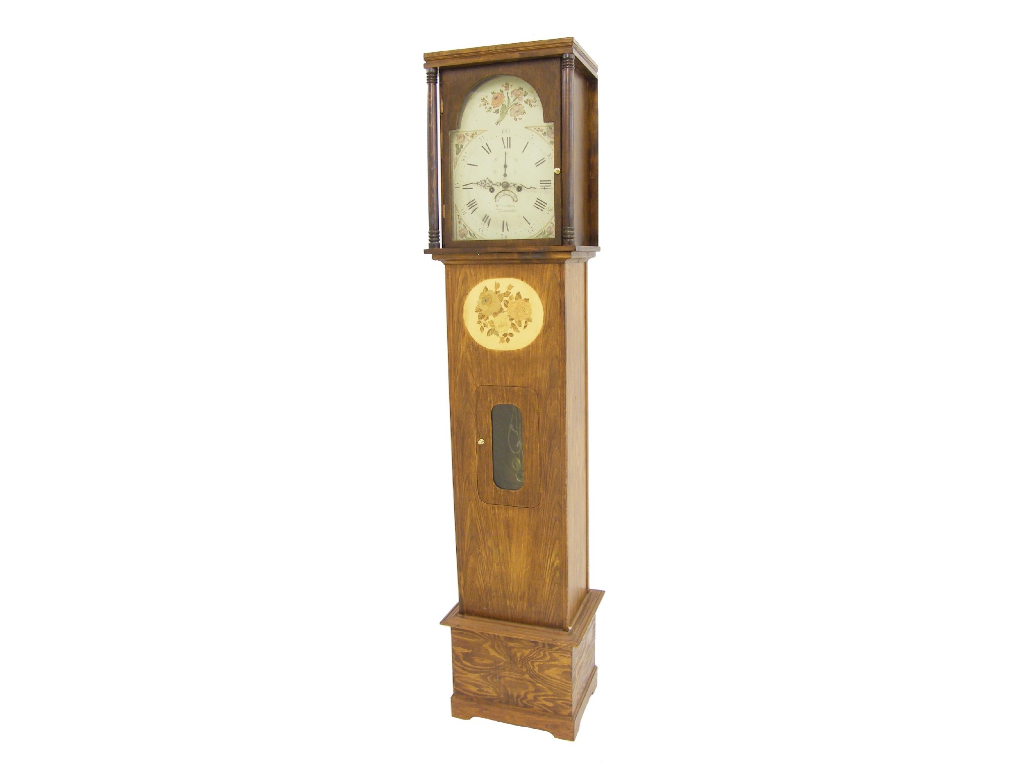 Appraisal: Eight day longcase clock the painted arched dial signed William