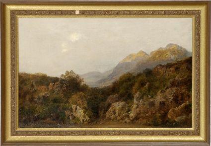 Appraisal: Attributed to Edmund John Niemann - Landscape with Mountains Oil