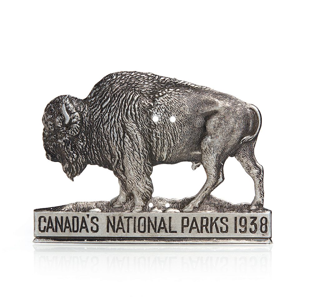 Appraisal: Canada's National Parks ' ' Radiator Badge Aluminum radiator badge