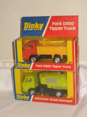 Appraisal: Ford D Tipper Truck Johnson Road Sweeper boxed E