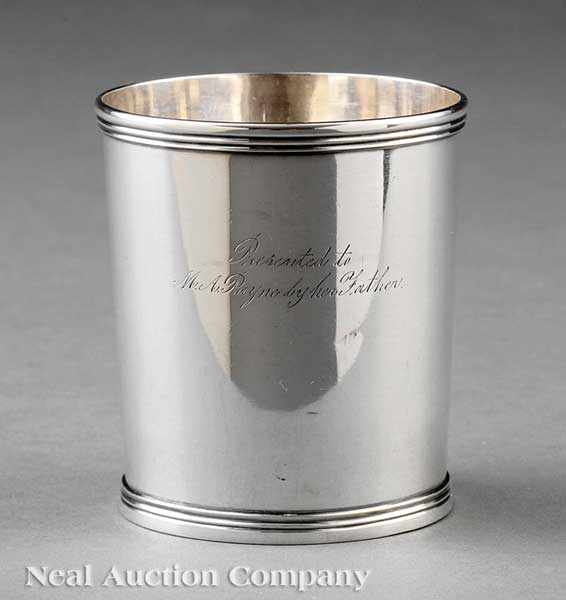 Appraisal: A Kentucky Coin Silver Julep Cup Eli C Garner and