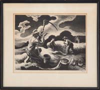 Appraisal: THOMAS HART BENTON American - ISLAND HAY Limited edition signed