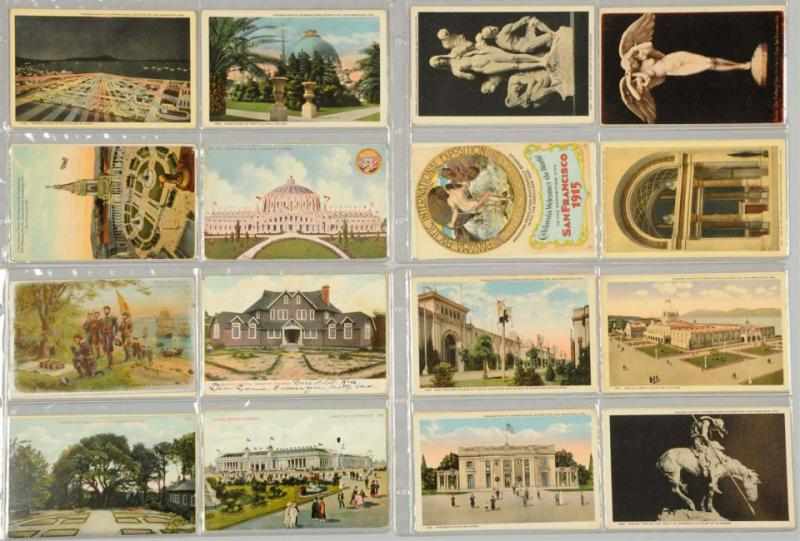 Appraisal: Lot of Panama-Pacific Exposition Postcards Condition Excellent Size Each -