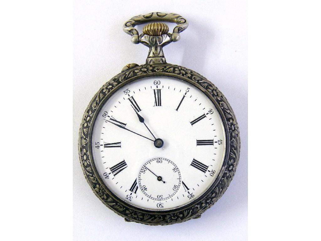 Appraisal: J W Benson silver fusee lever pocket watch hallmarked London