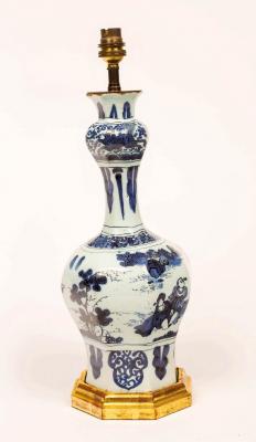 Appraisal: An th Century Delft octagonal bottle vase with onion bulb