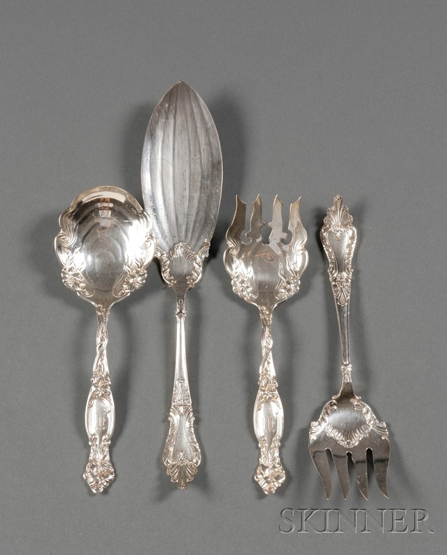 Appraisal: Pair of International Sterling Frontenac Salad Servers and two matching