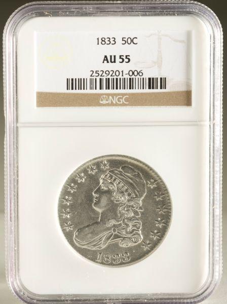 Appraisal: NGC AU Capped Bust Half Dollar