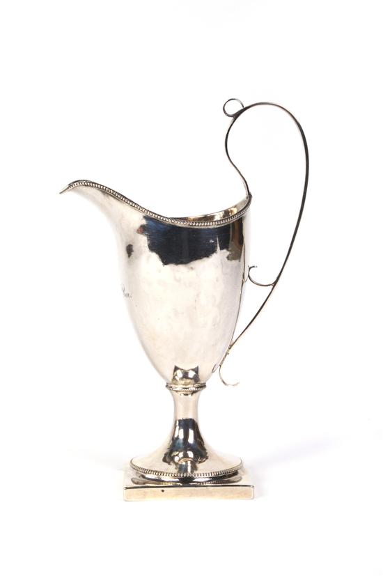 Appraisal: An American Coin Silver Creamer Coleman Height inches