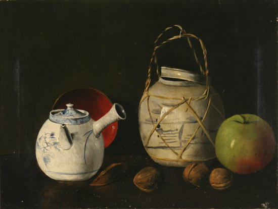 Appraisal: British School Early th Century Still Life with Teapot Ginger