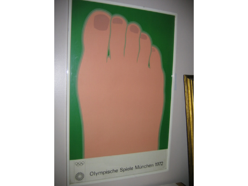 Appraisal: OLYMIPISCHE SPIELE MUNCHEN Foot printed in Germany for Kennedy Graphics