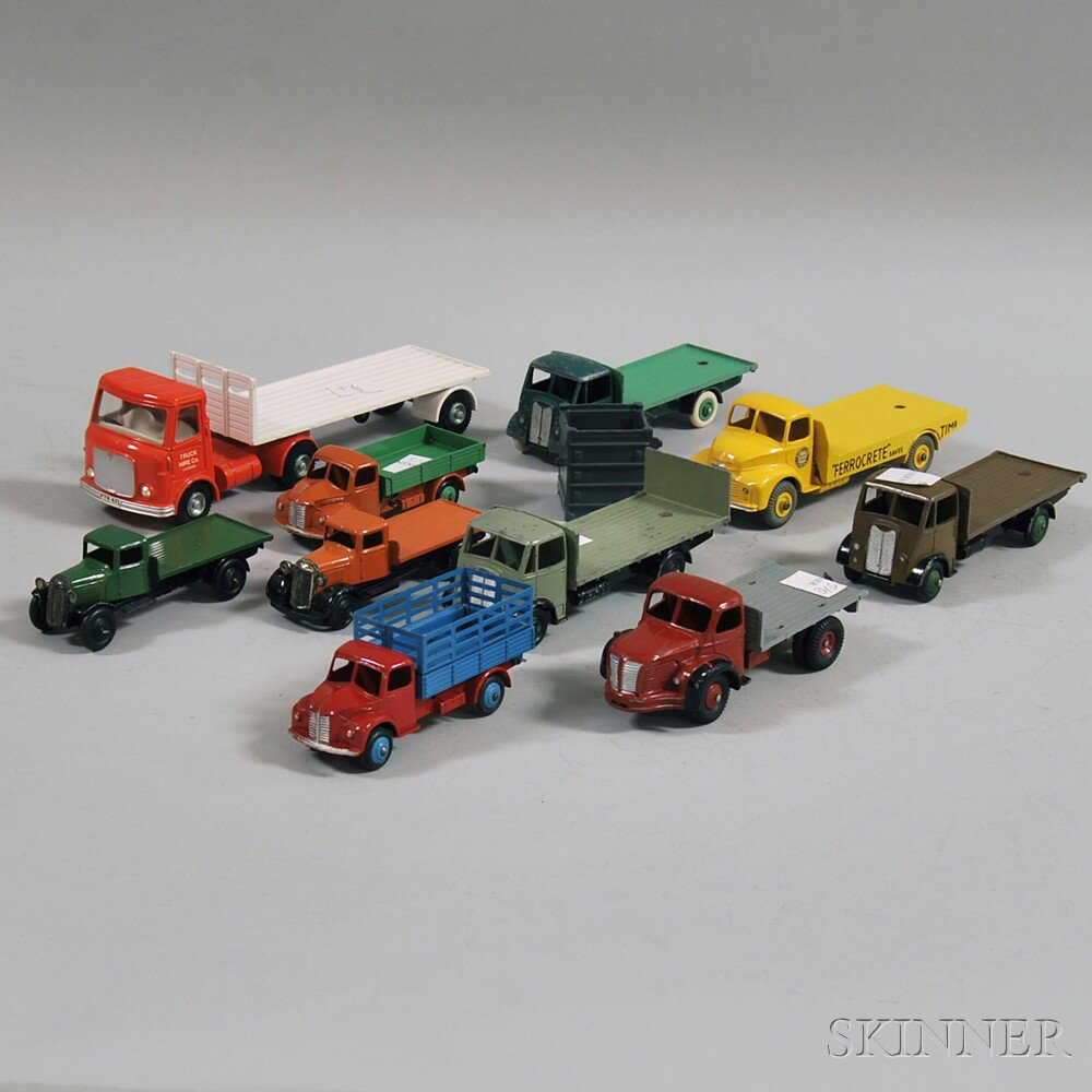 Appraisal: Ten Meccano Dinky Toys Die-cast Metal Trucks England and France