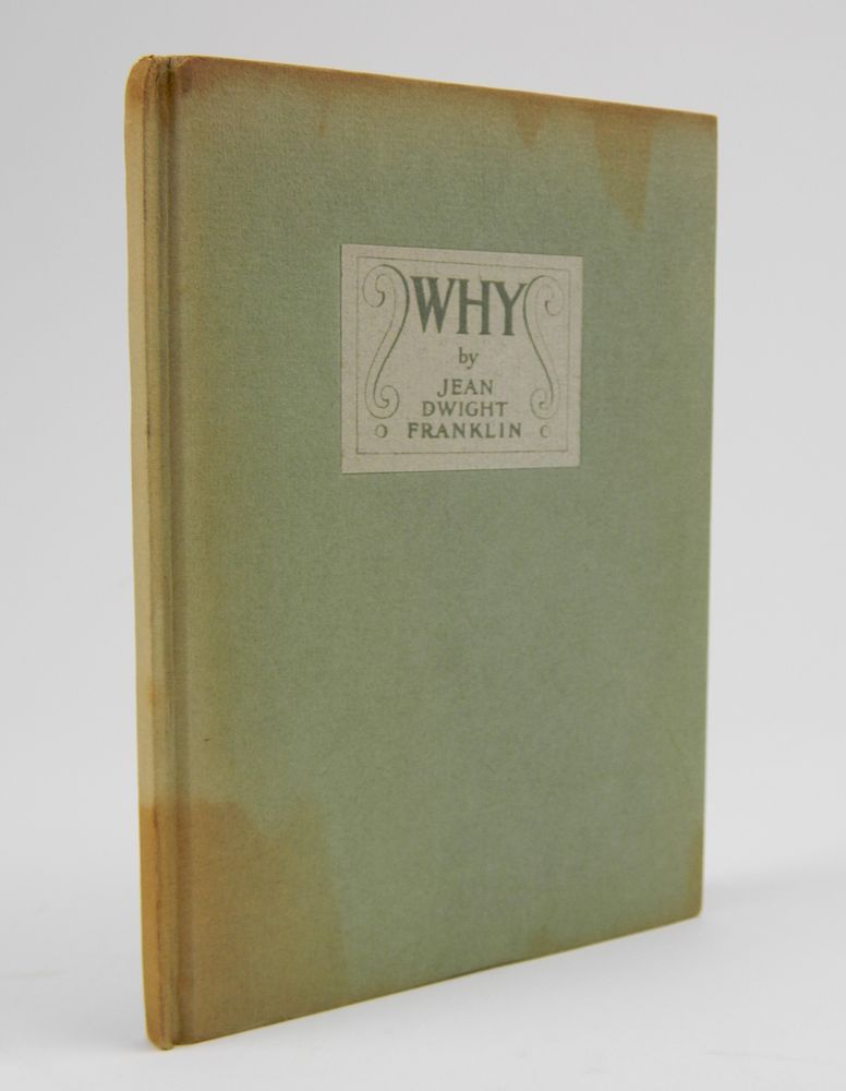 Appraisal: J D Franklin- ''Why''- Derrydale Franklin Jean Dwight ''Why'' Derrydale