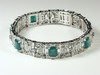 Appraisal: BRACELET - HAND MADE ART DECO STYLE BRACELET IN K