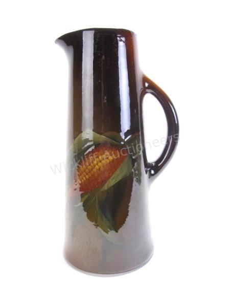 Appraisal: Weller Louwelsa Corn Tankard decorated with a single ear of