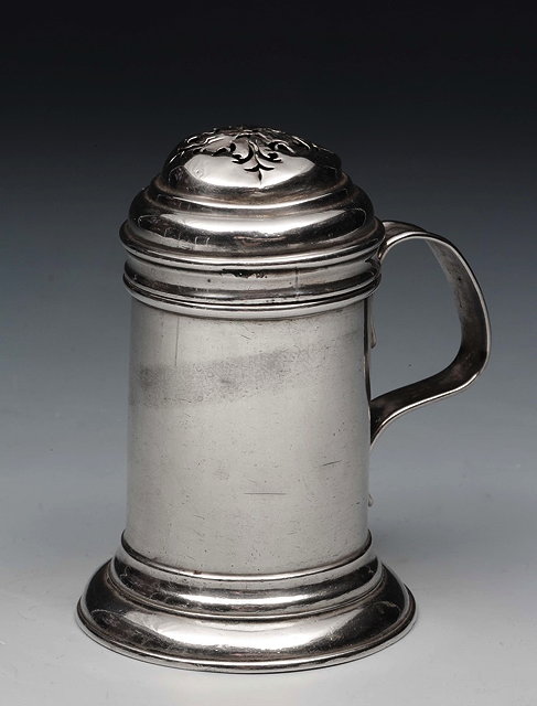 Appraisal: A GEORGE I BRITANNIA GRADE SILVER 'KITCHEN PEPPER' tankard shape