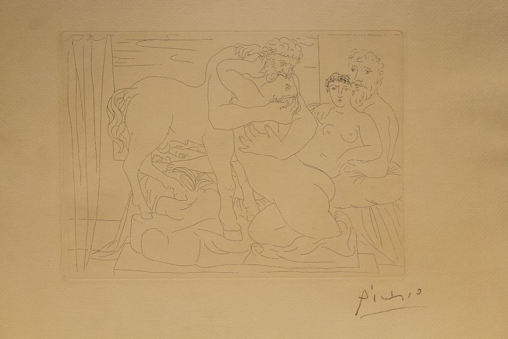 Appraisal: Picasso - Vollard Suite Etching Pablo Picasso Spanish - Vollard