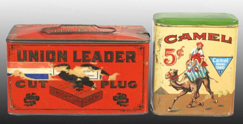 Appraisal: Lot of Tobacco Tins Description Includes Union Leader lunchbox and