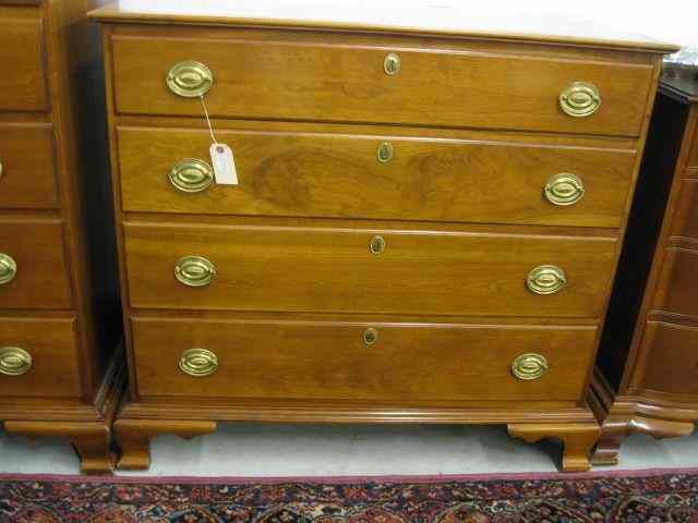 Appraisal: Stickley Cherry Chest four drawer good finish '' tall ''