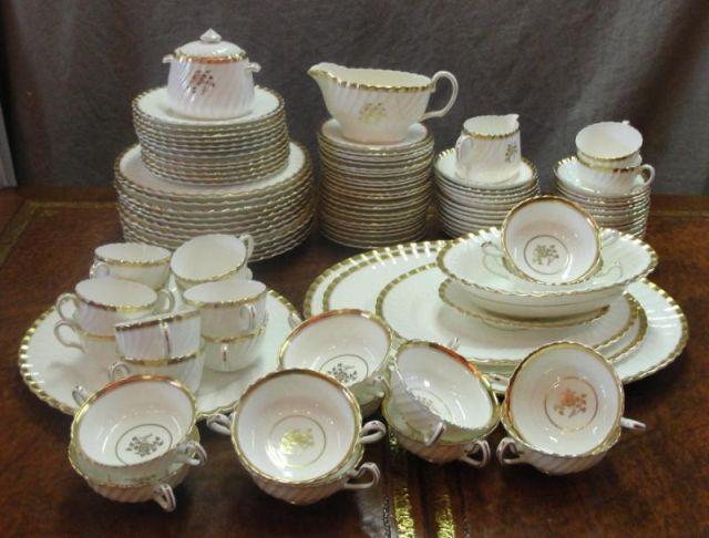 Appraisal: MINTON Porcelain Gold Rose pattern pieces From a Scarsdale home