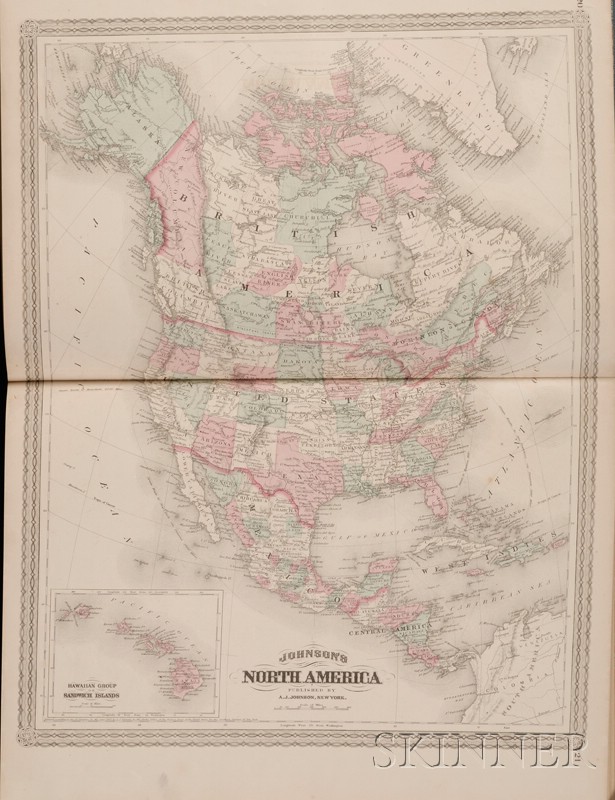 Appraisal: Atlas Johnson's New Illustrated Family Atlas of the World New