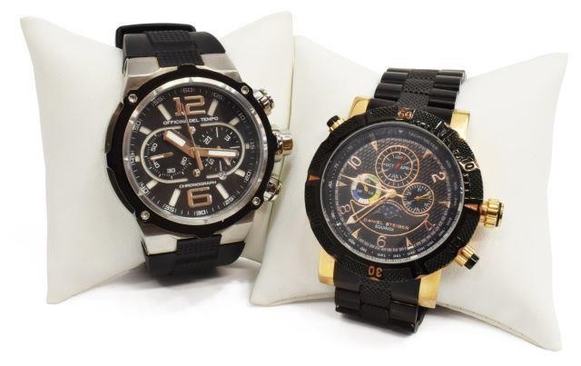 Appraisal: lot of Men's bold statement fashion wristwatches quartz movement Daniel