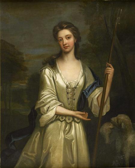 Appraisal: FOLLOWER OF SIR GODFREY KNELLER THREE QUARTER LENGTH PORTRAIT OF