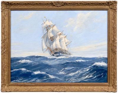 Appraisal: R Bramley marine painting The Blackwall Frigate Agamemnon signed lower